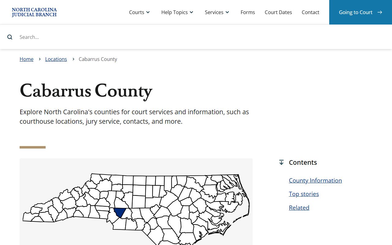Cabarrus County Clerk of Superior Court website for surplus funds and unclaimed money
