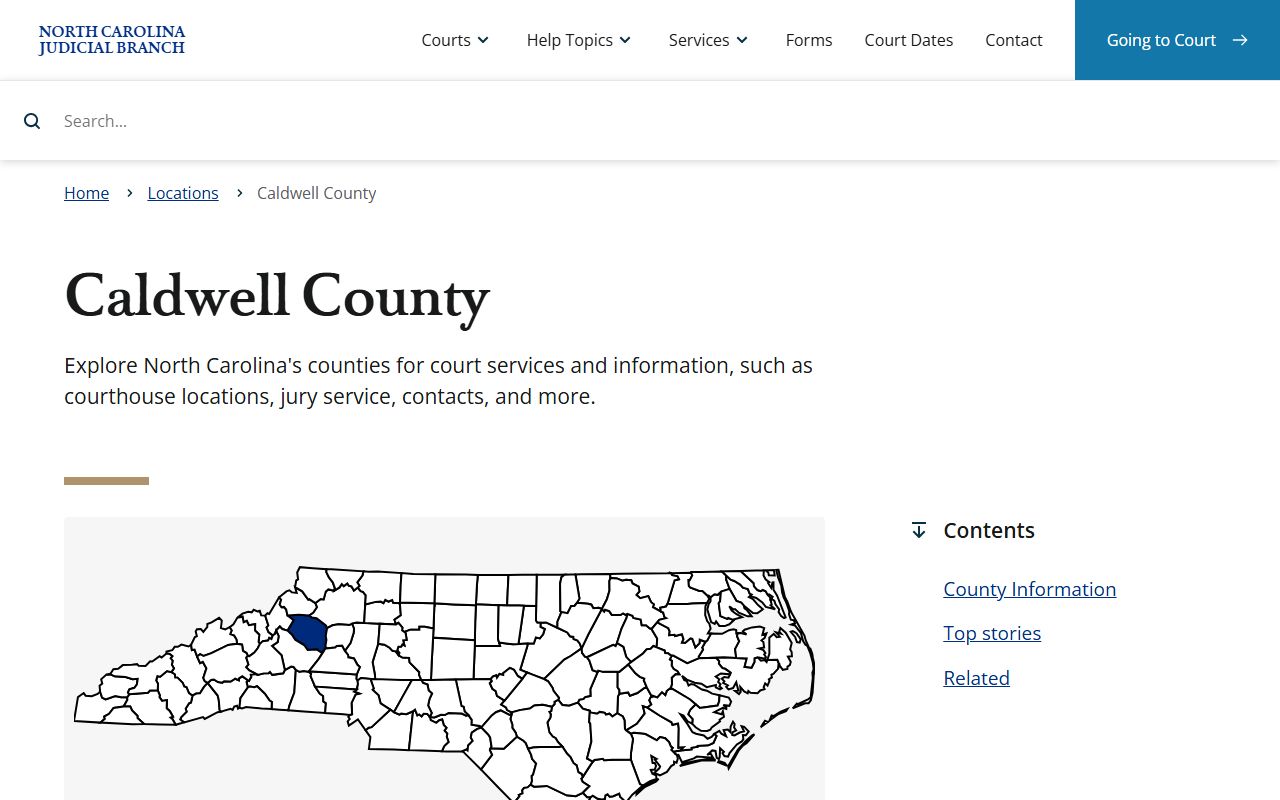 Caldwell County Clerk of Superior Court website for surplus funds and unclaimed money searches