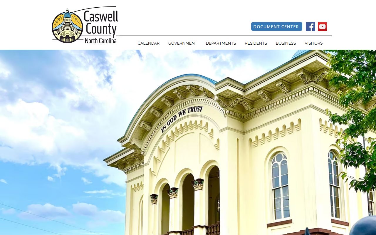 Caswell County government website for public records and county services