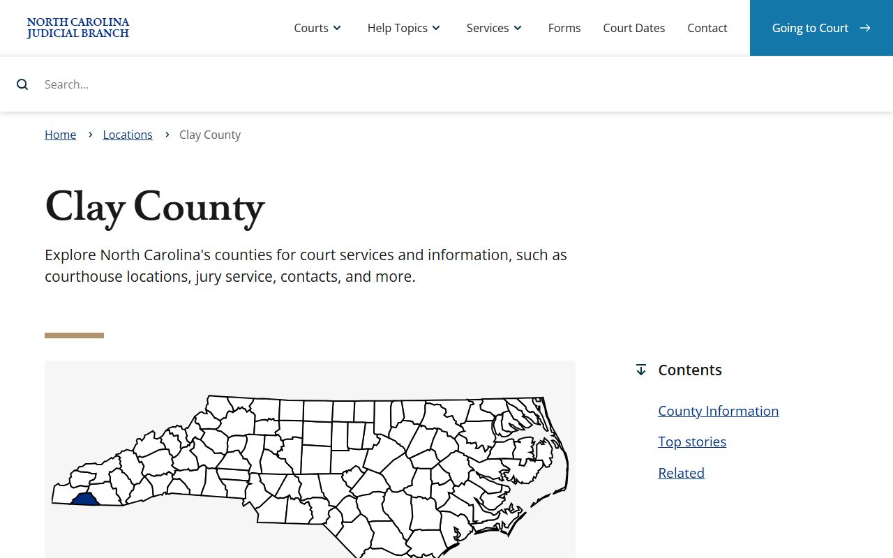 Clay County Clerk of Superior Court website for surplus funds and unclaimed money