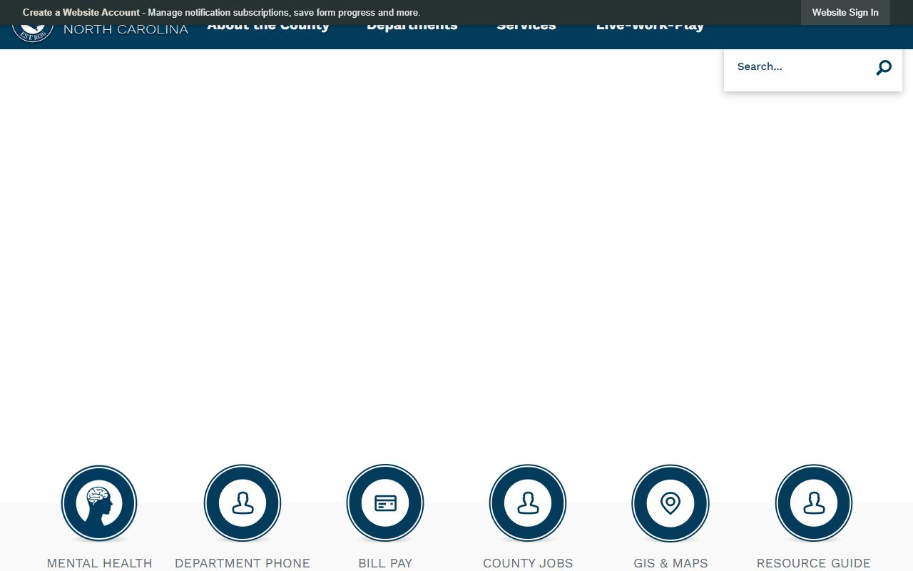 Davie County government website for property records and unclaimed money research