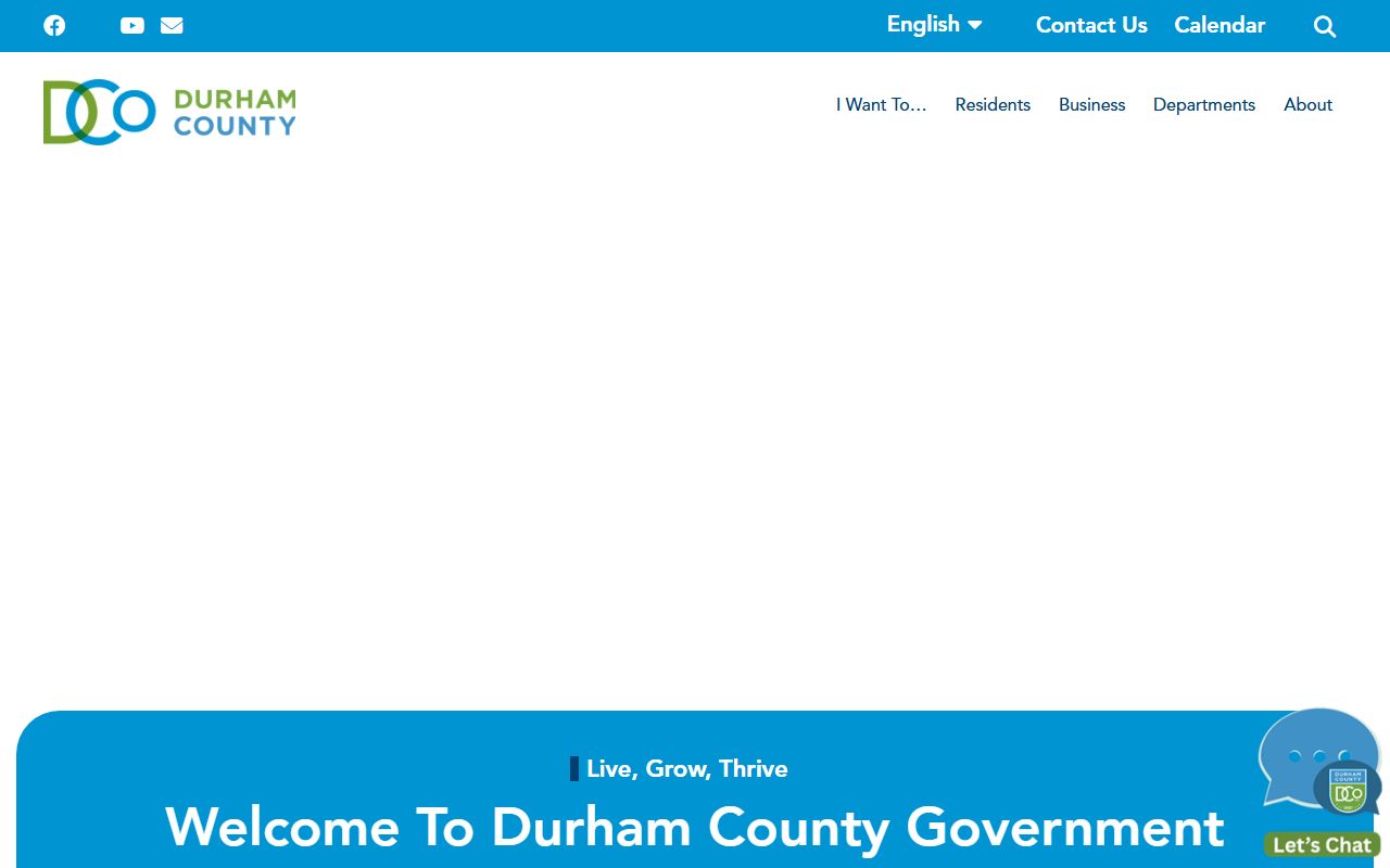 Durham County government website for public records and unclaimed money resources