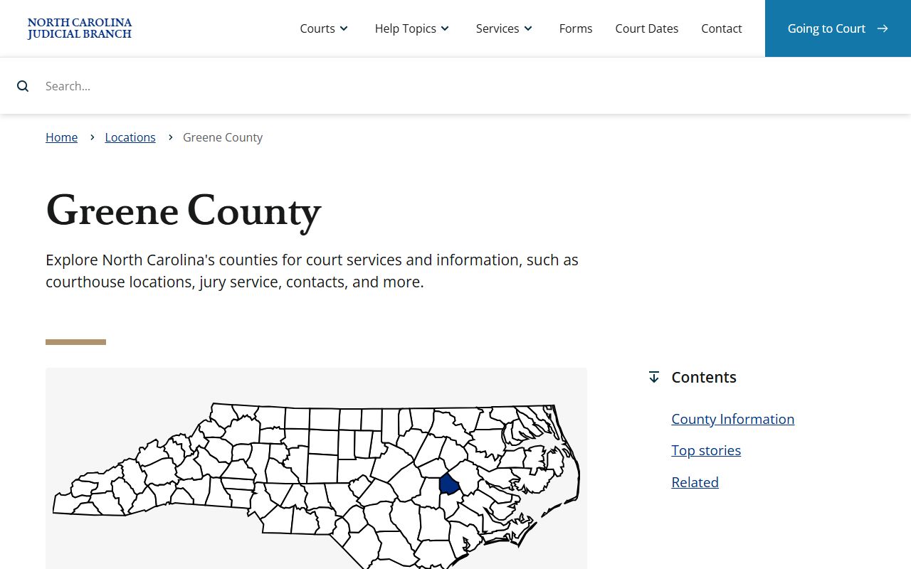 Greene County Clerk of Superior Court website for unclaimed money and surplus funds