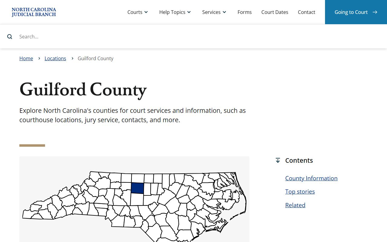 Guilford County Clerk of Superior Court website for surplus funds and unclaimed money
