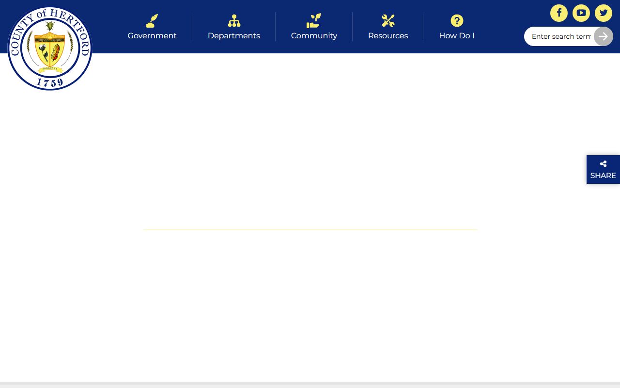 Hertford County government website for property records and unclaimed money research