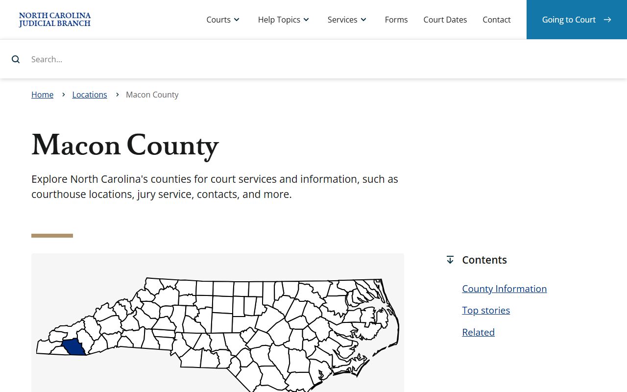 Macon County Clerk of Superior Court website for unclaimed money and surplus funds