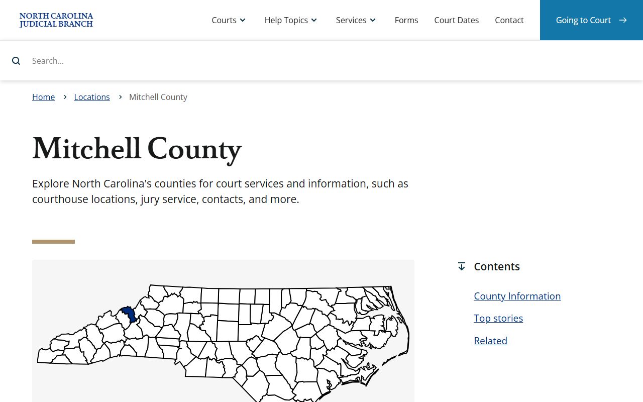 Mitchell County Clerk of Superior Court website for surplus funds and unclaimed money