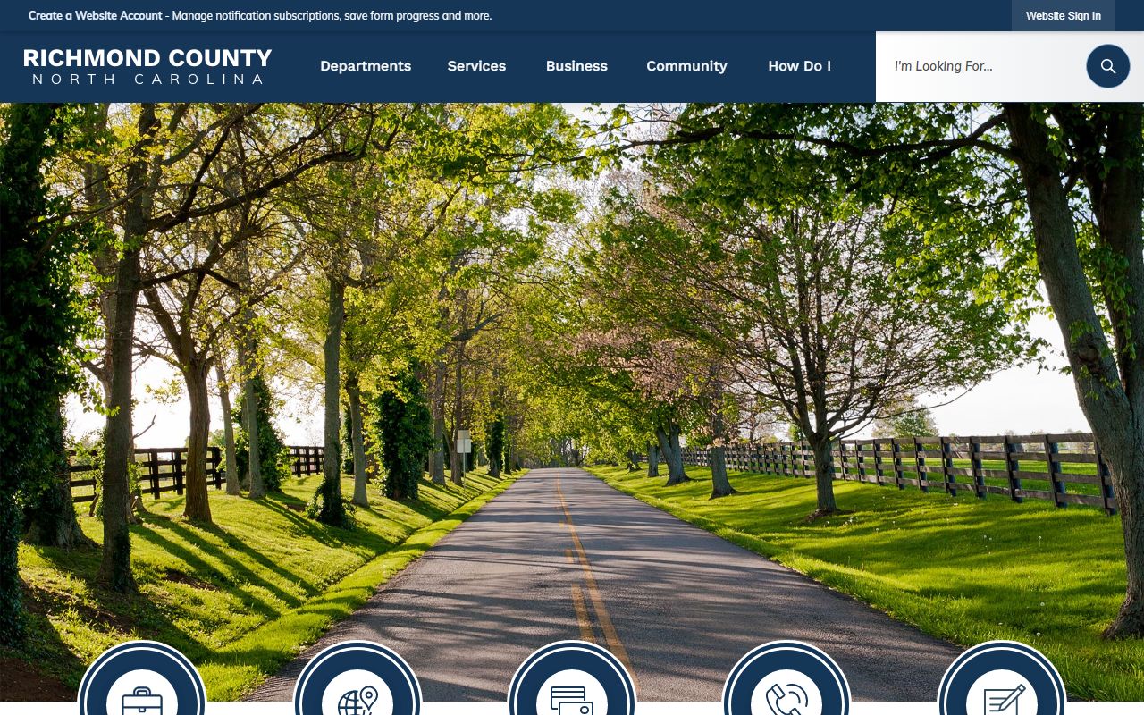 Richmond County government website for property records and unclaimed money research