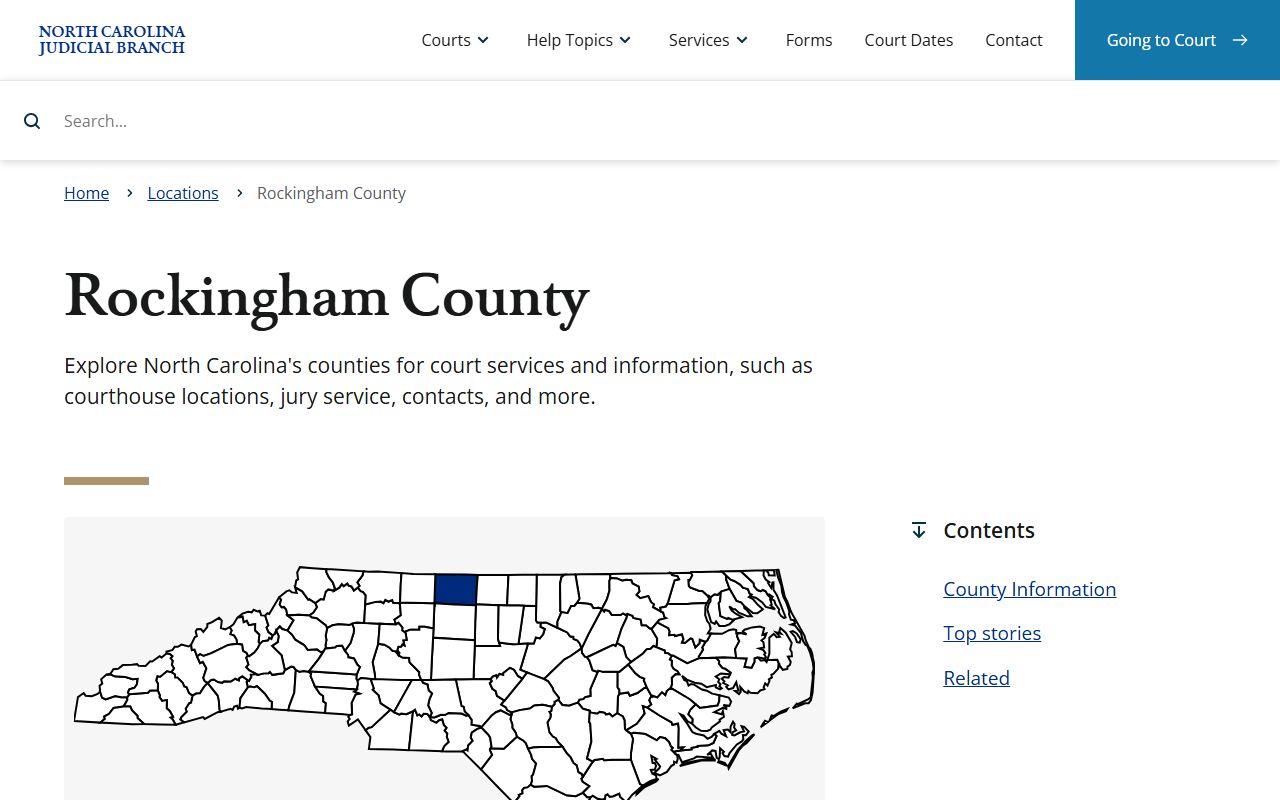 Rockingham County Clerk of Superior Court website for surplus funds and unclaimed money