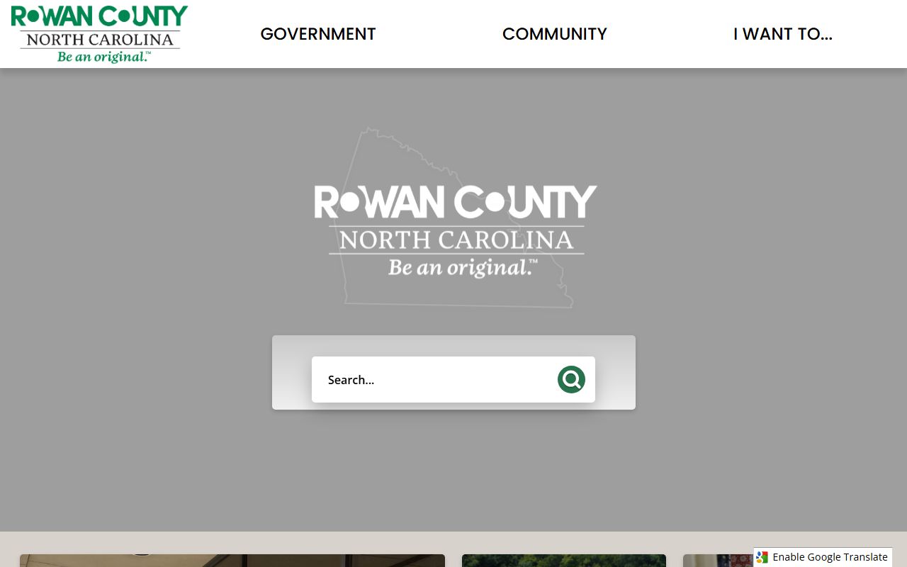 Rowan County government website for property records and unclaimed money research