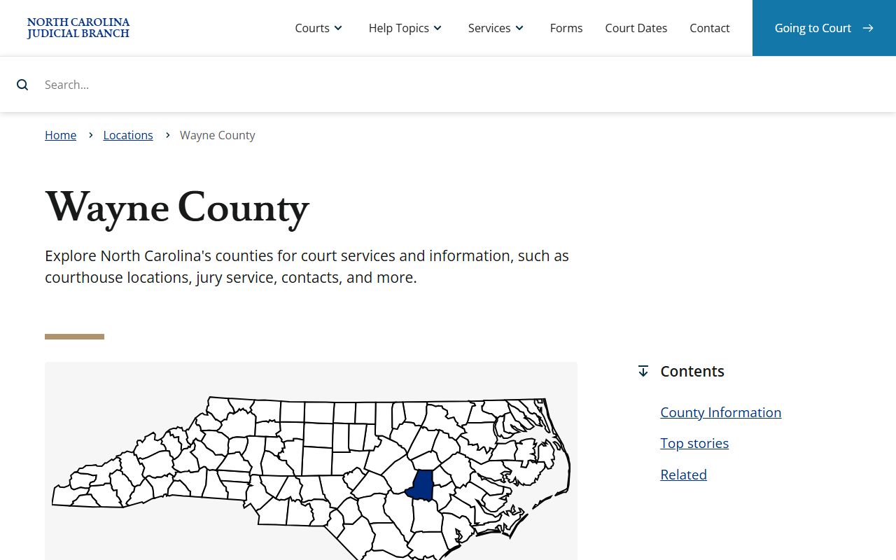 Wayne County Clerk of Superior Court website for unclaimed money and surplus funds